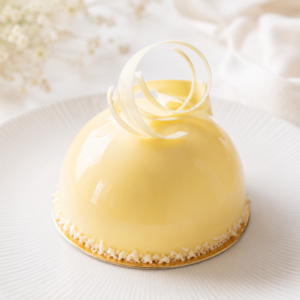 Yuzu & White Chocolate Entremet